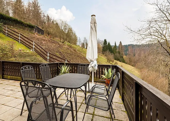 Panoramic Retreat In Thuringia Tatil Evi